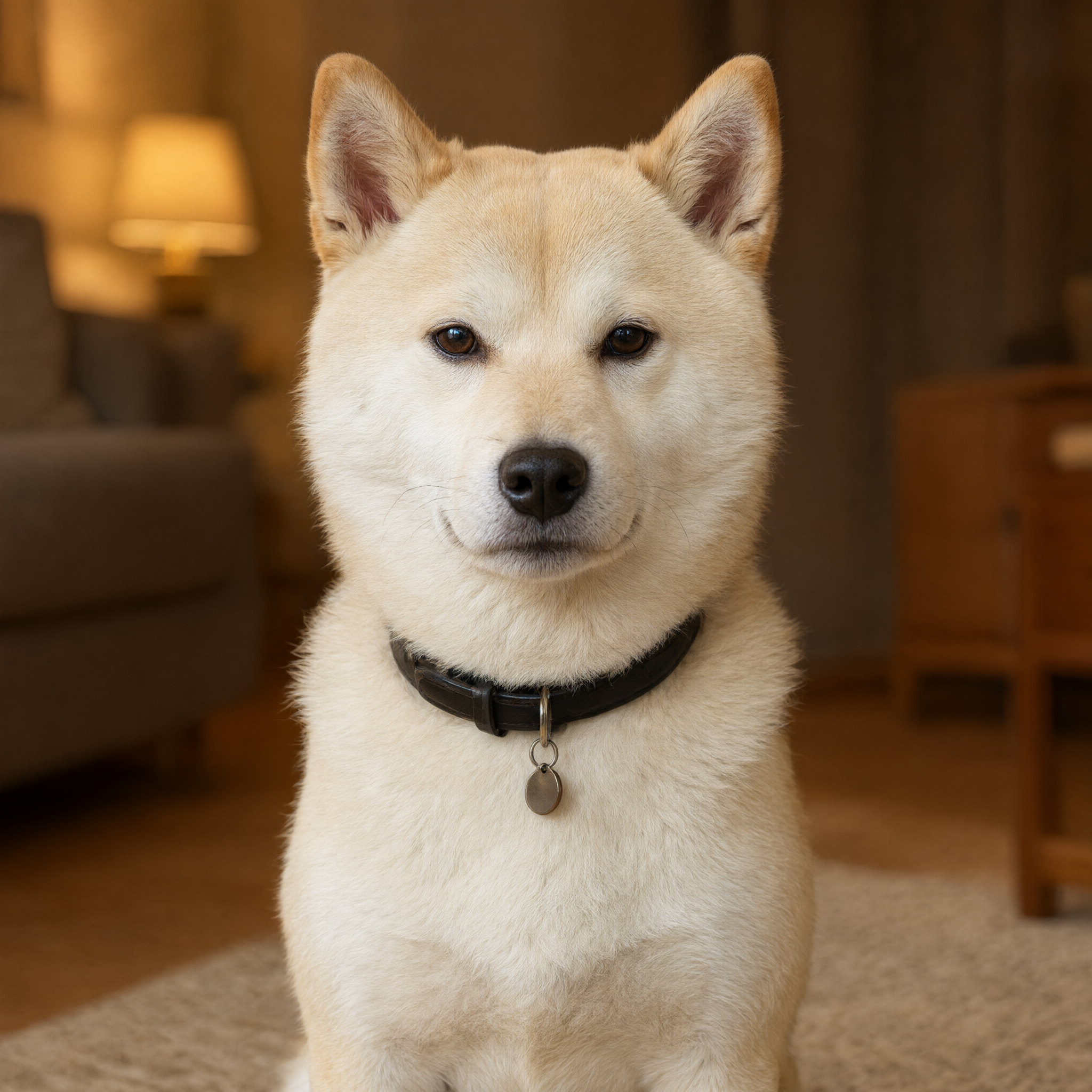 Pet photo — actual AI filter-removal result